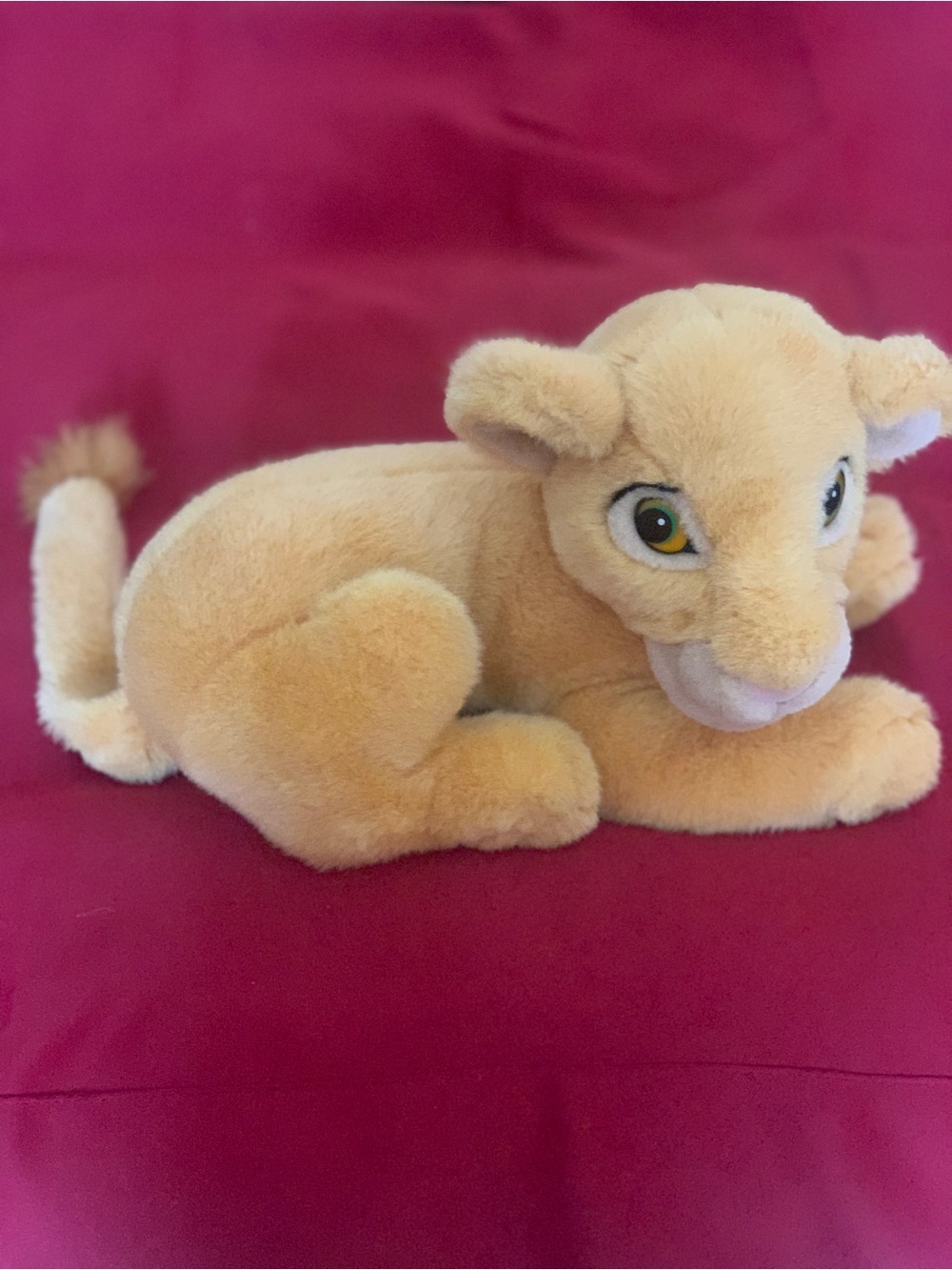 Vintage Disney Lion King Nala Plush Laying Down Pose 21” - collectible